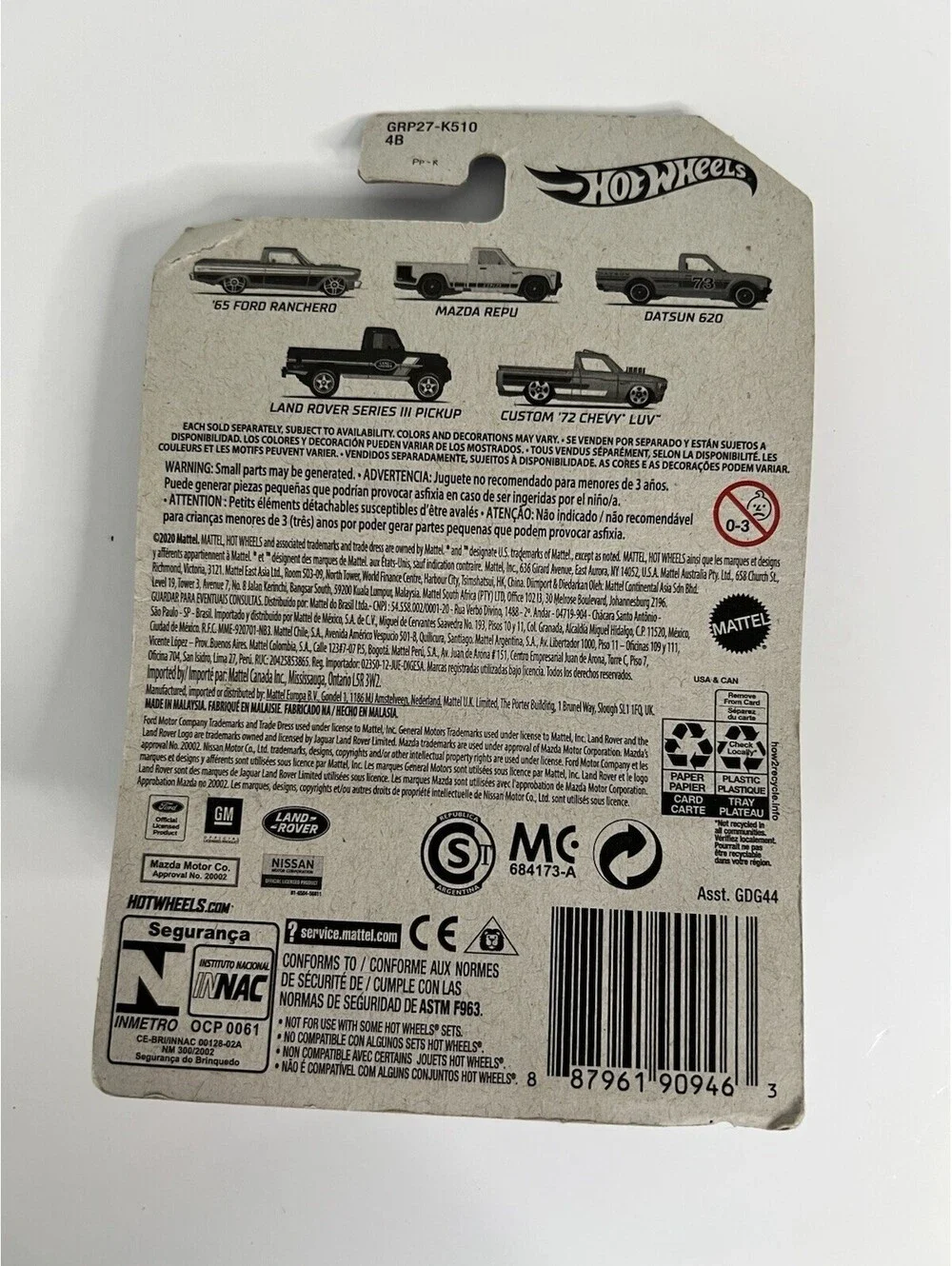 Hot Wheels 2021 Custom '72 Chevy Luv Blue Mattel Truck 5/5 Muscle Car NEW